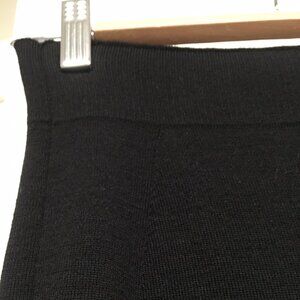 Black wool knit tube skirt, Medium (fits small?)